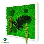 Tablou din licheni verzi si plante stabilizate