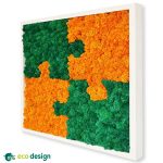 Tablou din licheni verzi si portocali puzzle