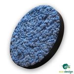 tablou rotund din licheni albastri